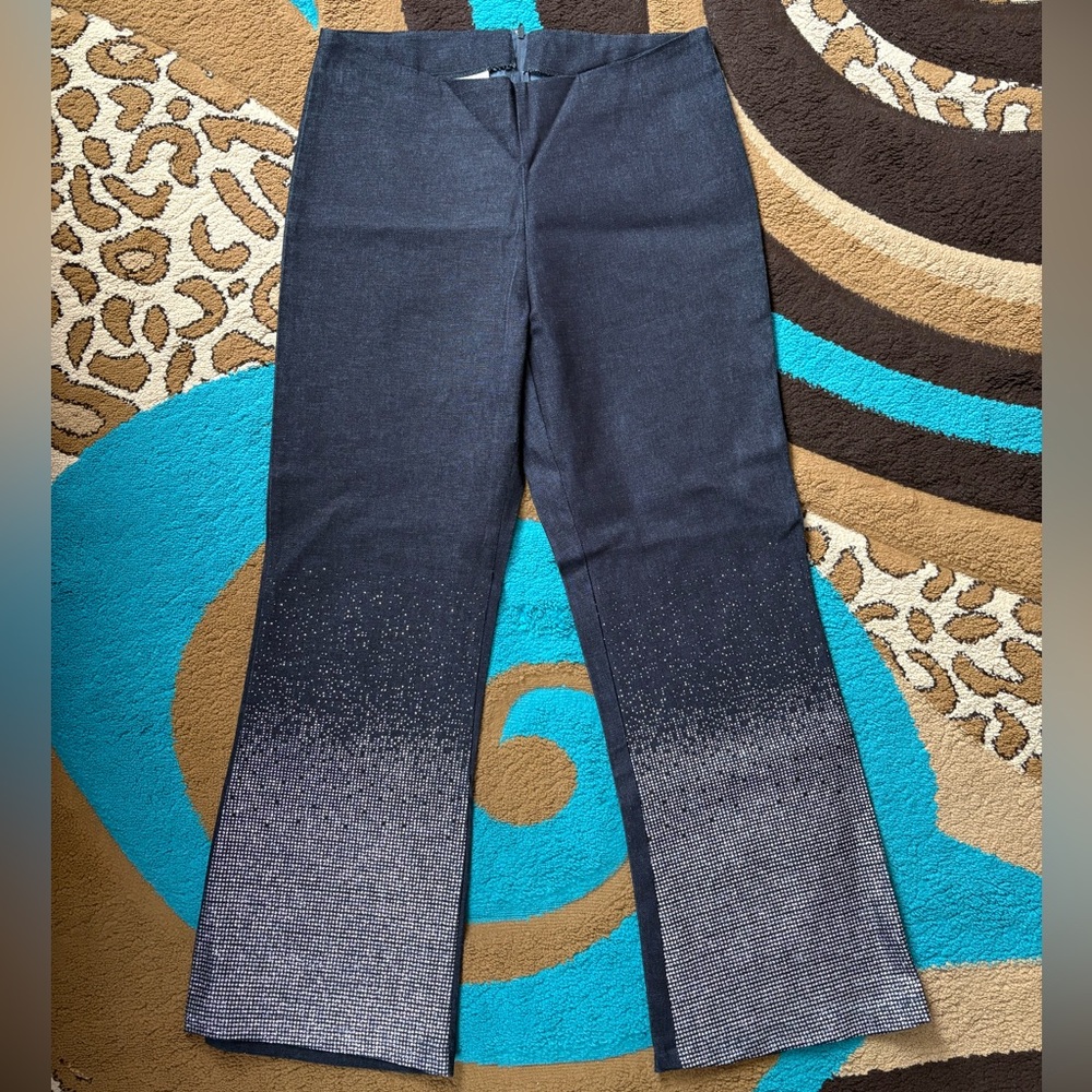 Ambiance Sparkly High Waist Zipper Closure Pants
